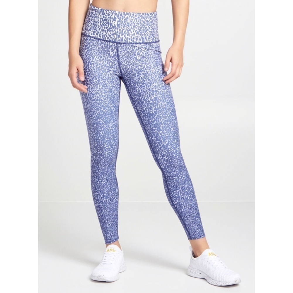 NWT Soul By Soulcycle Leopard Ombre Right Leggings Blue/White size XXXL